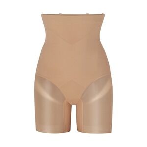 Honeylove SuperPower High-Waisted Shaping‎ Short Bodysuit 2X Beige